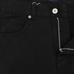 Canali Black Solid Pants - Slim - (9153090952) - Parent