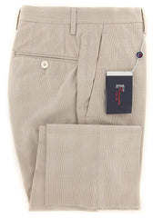 Donnanna Beige Plaid Pants - Slim - 30/46 - (LAZIO936175)