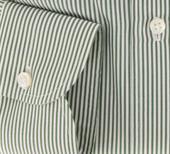 New Donnanna Green Striped Shirt - Extra Slim - 16/41 - (GRNSTR)