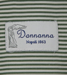 New Donnanna Green Striped Shirt - Extra Slim - 16/41 - (GRNSTR)