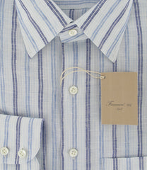 Finamore Napoli Light Blue Shirt Large