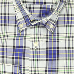 Etro Blue Plaid Cotton Shirt - Extra Slim - 15.75/40 - (MB)