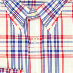 Etro Red Plaid Cotton Shirt - Extra Slim - (NJ) - Parent