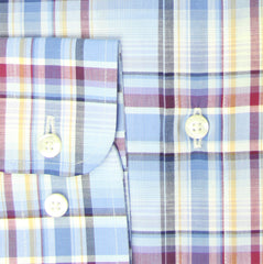 Etro Light Blue Plaid Cotton Shirt - Extra Slim - (GR) - Parent