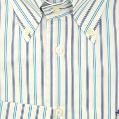 Etro Blue Striped Cotton Shirt - Slim - 14/36 - (HA)