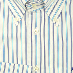 Etro Blue Striped Cotton Shirt - Slim - 14/36 - (HA)