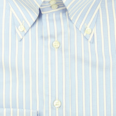 Etro Light Blue Striped Cotton Shirt - Slim - (G9) - Parent