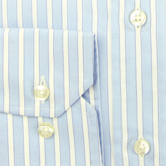 Etro Light Blue Striped Cotton Shirt - Slim - (G9) - Parent