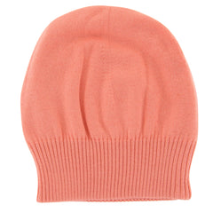 Fiori Di Lusso Pink Solid Cashmere Blend Beanie - One Size - (904)