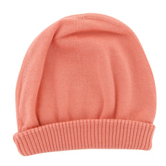 Fiori Di Lusso Pink Solid Cashmere Blend Beanie - (904) - Parent