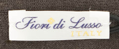 Fiori Di Lusso Dark Brown Cashmere Blend V-Neck Cardigan - (734) - Parent