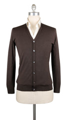 Fiori Di Lusso Dark Brown Cashmere Blend Cardigan - (724) - Parent