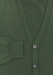 Fiori Di Lusso Green Cashmere Blend Cardigan - (733) - Parent