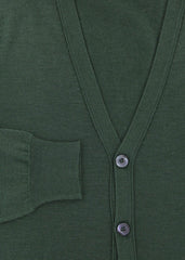 Fiori Di Lusso Dark Green Cashmere Blend Cardigan - (718) - Parent
