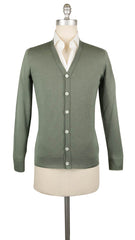 Fiori Di Lusso Olive Green Cashmere Blend Cardigan - (731) - Parent
