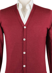 Fiori Di Lusso Red Cashmere Blend Cardigan - (716) - Parent