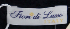 Fiori Di Lusso Navy Blue Wool Shawl Sweater - (781) - Parent