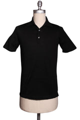 Fiori Di Lusso Black Cotton Polo - X Small/46 (1701)