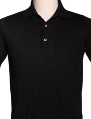 Fiori Di Lusso Black Cotton Polo - (1701) - Parent