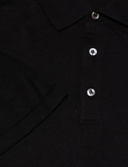 Fiori Di Lusso Black Cotton Polo - (1701) - Parent