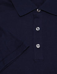 Fiori Di Lusso Midnight Blue Cotton Polo - (1702) - Parent