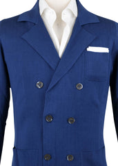 Fiori Di Lusso Navy Blue Cotton Solid Resort Jacket - (723) - Parent
