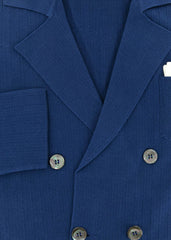 Fiori Di Lusso Navy Blue Cotton Solid Resort Jacket - (723) - Parent