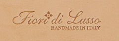 Fiori Di Lusso Burgundy Red Bridle Calf Leather Belt - (134) - Parent