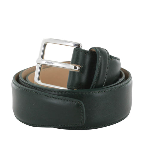Fiori Di Lusso Green Bridle Leather Belt