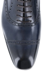 Fiori Di Lusso Blue Shoes - Wingtip Lace Ups - (BSNBLU) - Parent