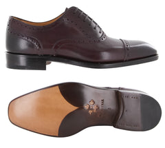 Fiori Di Lusso Burgundy Shoes - Wingtip Lace Ups - (BSRED) - Parent