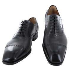 Fiori Di Lusso Gray Shoes - Wingtip Lace Ups - 6/5 - (BSNGRY)
