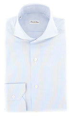 Fiori Di Lusso Light Blue Striped Shirt - Extra Slim -15.75/40-(FLCLP7FRIT)