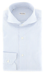 Fiori Di Lusso Light Blue Striped Shirt - Extra Slim - 16/41 -(FLCLP8FRIT)