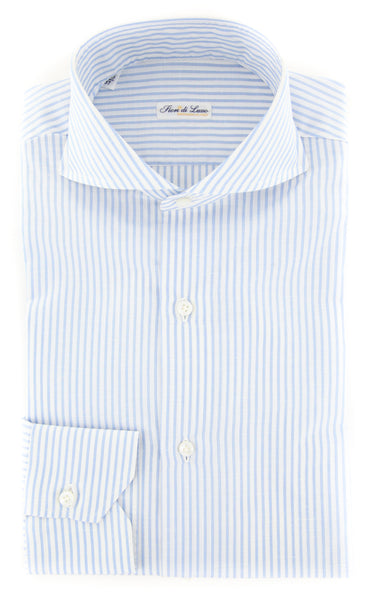 Fiori Di Lusso Light Blue Striped Shirt - Extra Slim - (FLCLP8FRIT) - Parent