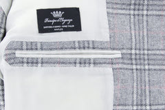 Fiori Di Lusso Light Gray Wool Blend Plaid Sportcoat - (2018030617) - Parent