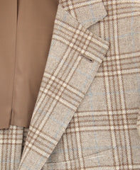 Fiori Di Lusso Brown Wool Blend Plaid Sportcoat - (2018030616) - Parent