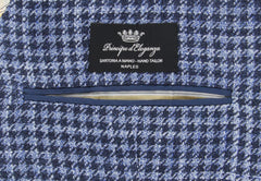 Fiori Di Lusso Navy Blue Silk Blend Check Sportcoat - (2018030613) - Parent
