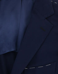 Fiori Di Lusso Navy Blue Wool Solid Sportcoat - (2018030611) - Parent