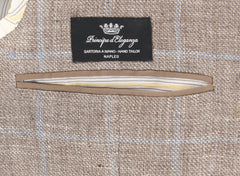 Fiori Di Lusso Brown Wool Blend Window Pane Sportcoat - (201803069) - Parent