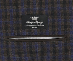 New Fiori Di Lusso Dark Brown Wool Check Sportcoat - (201803066) - Parent