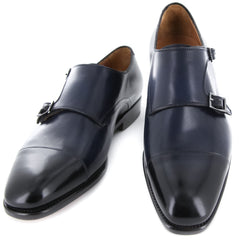 Fiori Di Lusso Blue Shoes - Monk Straps - (LONDONBLK) - Parent