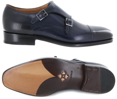Fiori Di Lusso Blue Shoes - Monk Straps - (LONDONBLK) - Parent