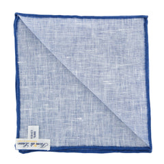 New Fiori Di Lusso Blue Melange Pocket Square - x 12" - (FL7191719)