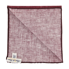 New Fiori Di Lusso Burgundy Melange Pocket Square - x 12" - (FL7191718)