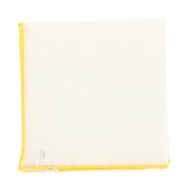 Fiori Di Lusso White Geometric Pocket Square - 12" x 12" (FL720172)