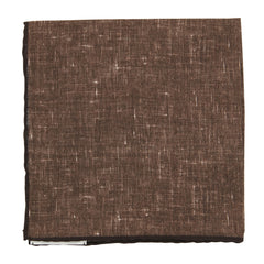 New Fiori Di Lusso Brown Melange Pocket Square - x 12" - (FL719175)