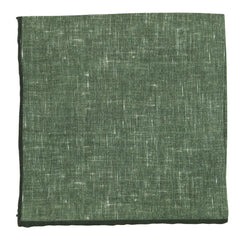 New Fiori Di Lusso Olive Green Melange Pocket Square - x 12" - (FL719177)