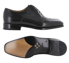 Fiori Di Lusso Black Leather Shoes - Lace Ups - (FL-MIL-BLK) - Parent