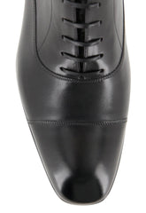 Fiori Di Lusso Black Leather Shoes - Lace Ups - (FL-MIL-BLK) - Parent